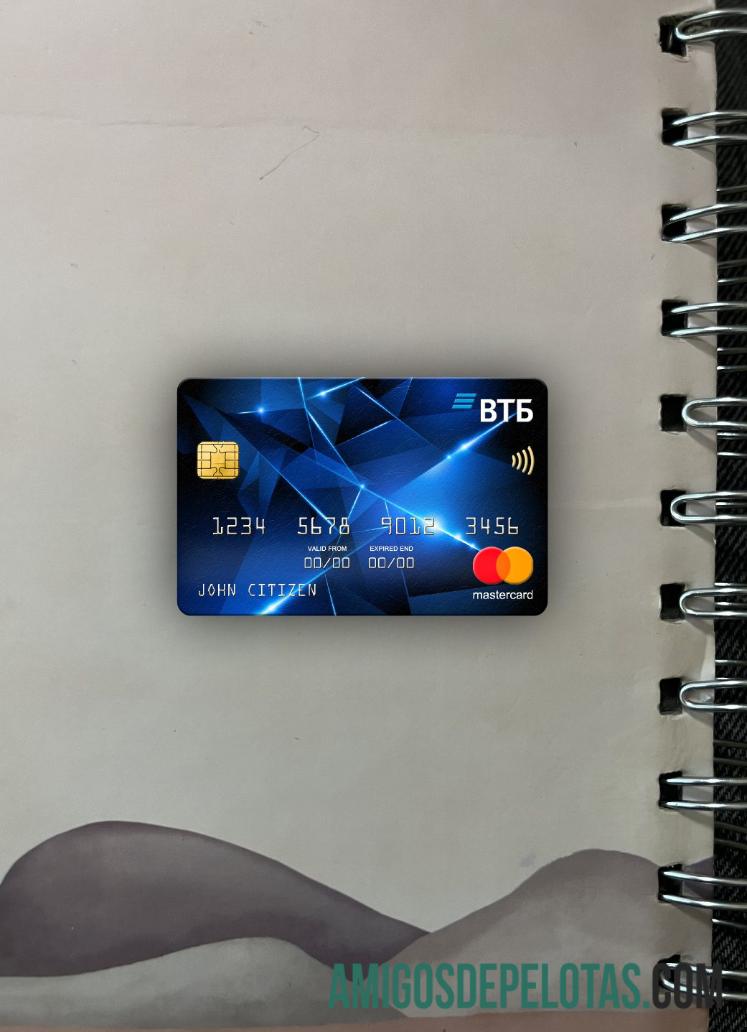 Rússia VTB Bank Mastercard Photolook Front exemplo real